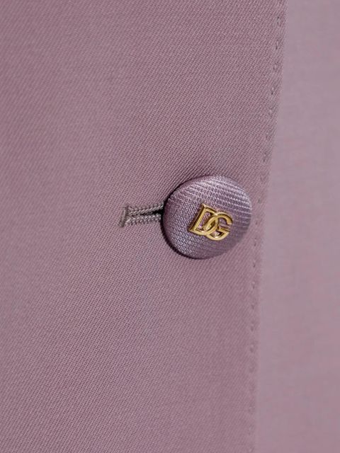 Dolce & Gabbana button-fastening V-neck blazer - Purple