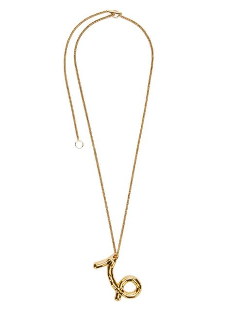 Jil Sander zodiac-sign pendant necklace - Gold - zdjęcie produktu nr 1