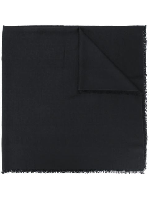 Zadig&Voltaire frayed-edge scarf - Black - zdjęcie produktu nr 1
