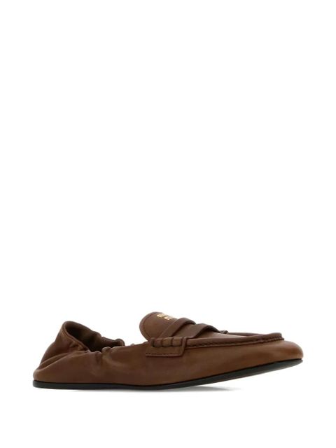 Miu Miu ruched loafers - Brown - zdjęcie produktu nr 2