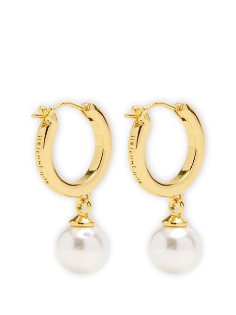 Self-Portrait pearl drop earrings - Gold - zdjęcie produktu nr 2