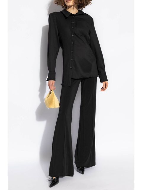 Jacquemus asymmetric long-sleeve shirt - Black