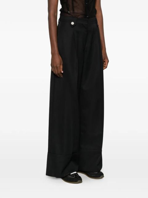 Simone Rocha button wide trousers - Black