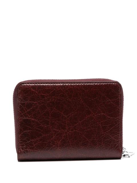 Maje crackled-leather wallet - Red - zdjęcie produktu nr 2