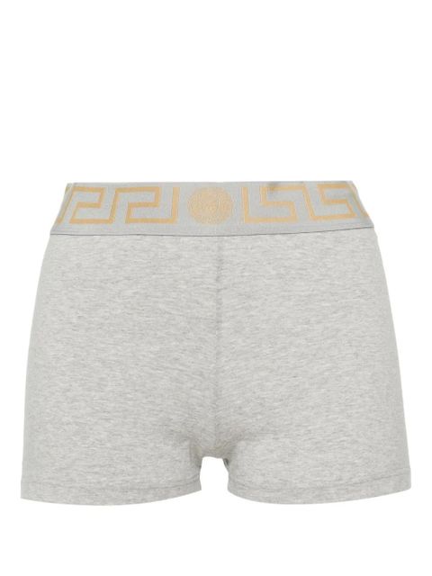 Versace Greca-waistband cotton boyshort - Grey - zdjęcie produktu nr 1