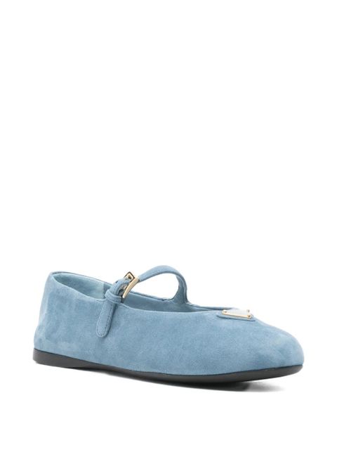 Prada buckle strap ballet flats - Blue - zdjęcie produktu nr 2
