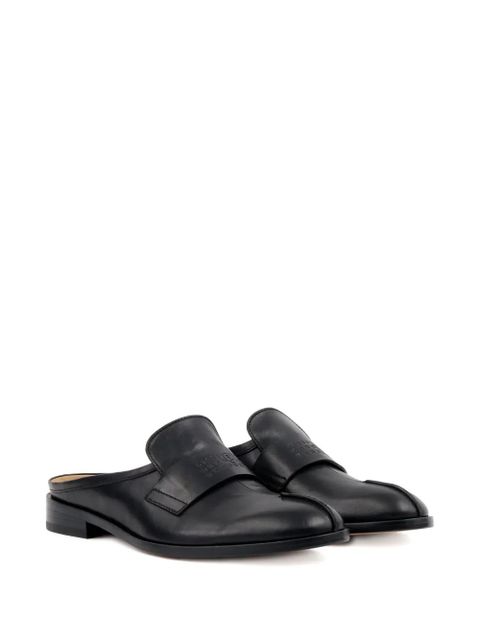 MM6 Maison Margiela leather slip-on mules - Black - zdjęcie produktu nr 1