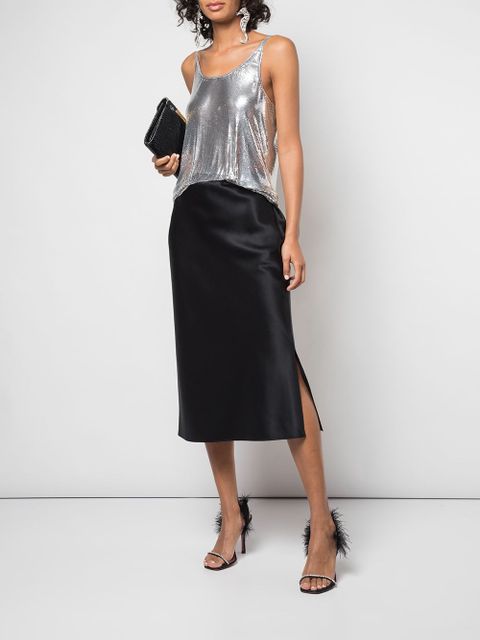 Rabanne metallic mesh tank - Silver - zdjęcie produktu nr 2