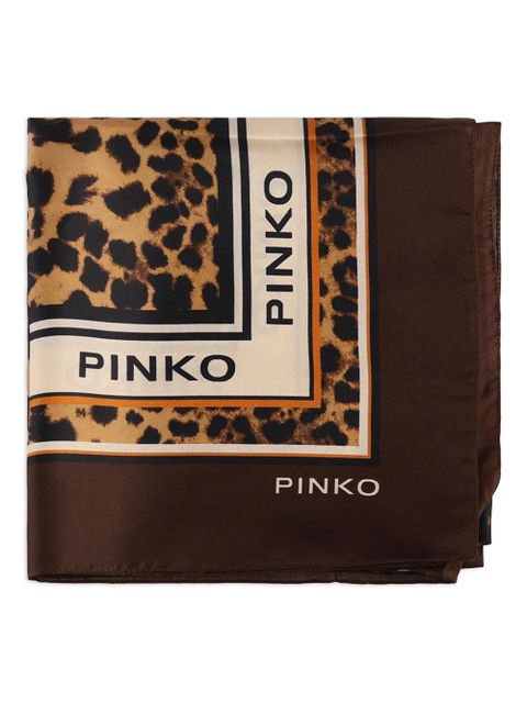 PINKO leopard print scarf - Brown - zdjęcie produktu nr 1