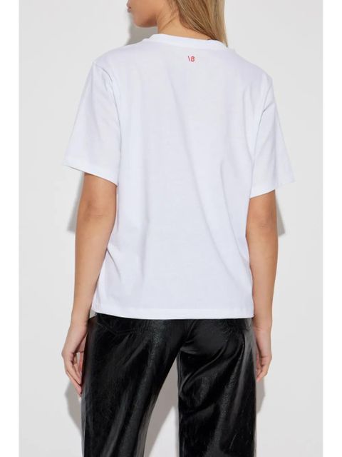 Victoria Beckham slogan-print T-shirt - White