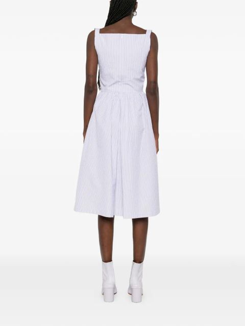 Vivienne Westwood Sunday striped-pattern mini dress - White