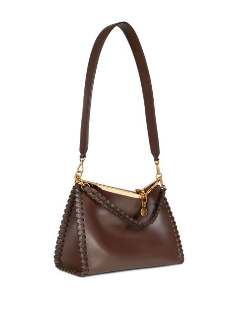 ETRO large Vela leather shoulder bag - Brown - zdjęcie produktu nr 2