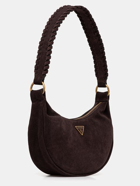 Guess torebka zamszowa AMITA kolor brązowy HWSB95 39720