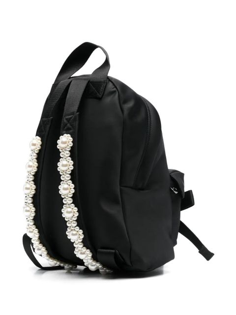 Simone Rocha bow-detail backpack - Black