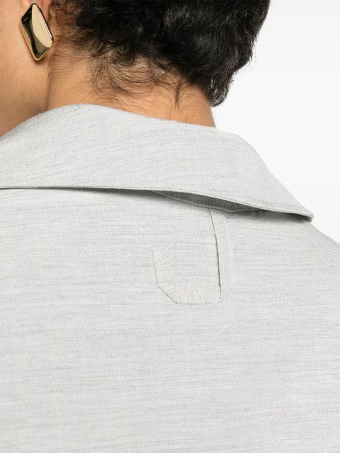 Jacquemus La chemise Pablo asymmetric shirt - Grey