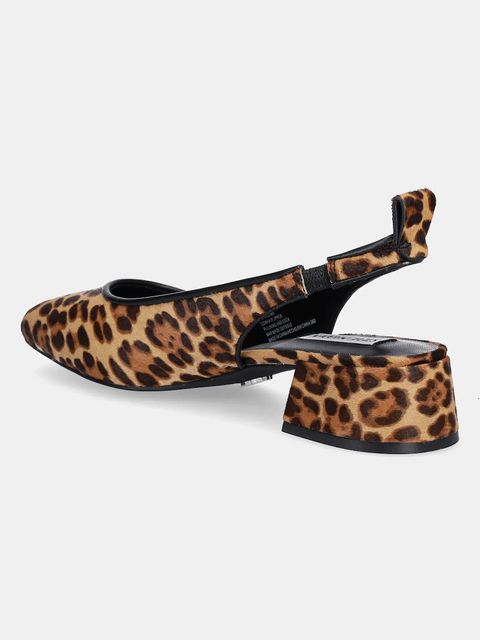 Steve Madden czółenka skórzane Smitten-LP kolor brązowy na słupku z odkrytą piętą SM11003685 - zdjęcie produktu nr 2