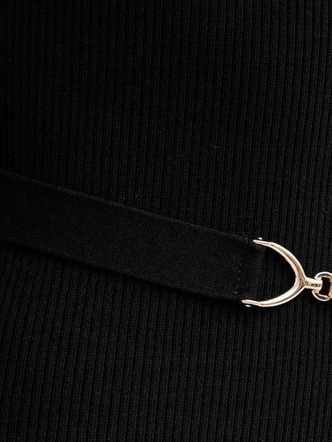 Morgan sukienka kolor czarny midi dopasowana RMROSA