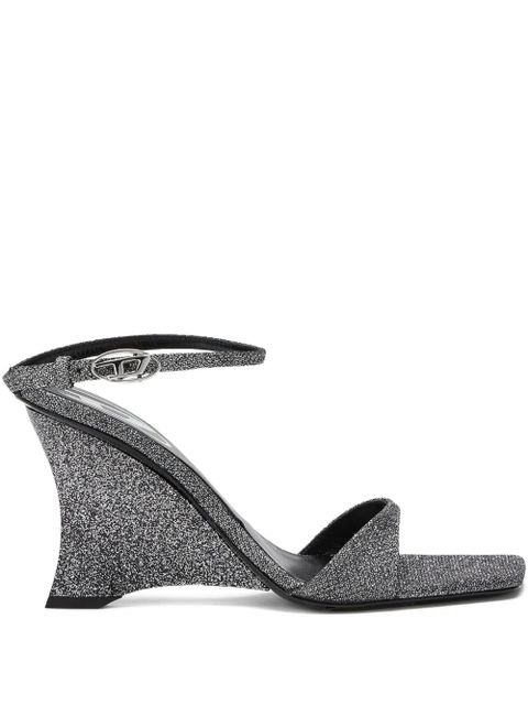 Diesel 90mm D-Amber wedge sandals - Grey - zdjęcie produktu nr 1