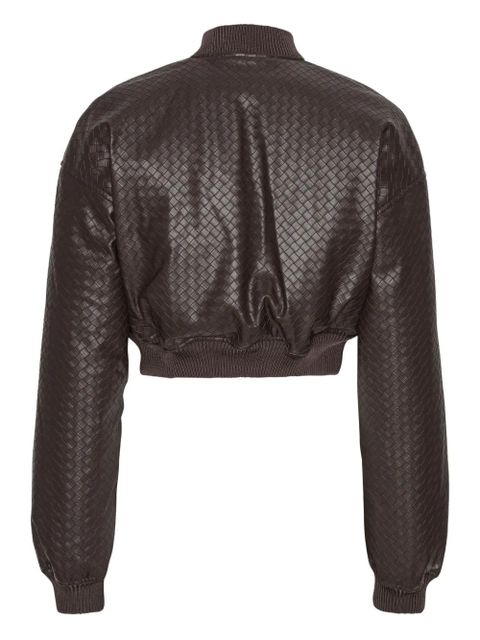 ROTATE BIRGER CHRISTENSEN cropped puffer bomber jacket - Brown - zdjęcie produktu nr 2
