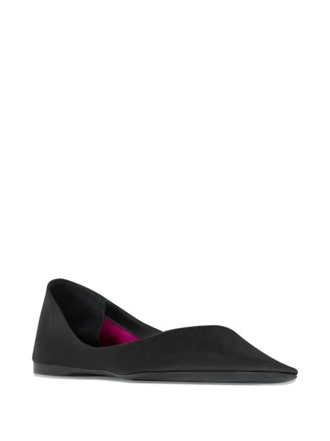 Saint Laurent LOU pointed ballet flat - Black - zdjęcie produktu nr 2