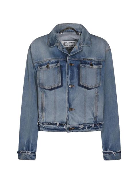Maison Margiela patch-pockets denim jacket - Blue - zdjęcie produktu nr 1