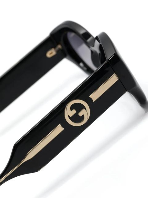 Gucci Eyewear butterfly-frame sunglasses - Black