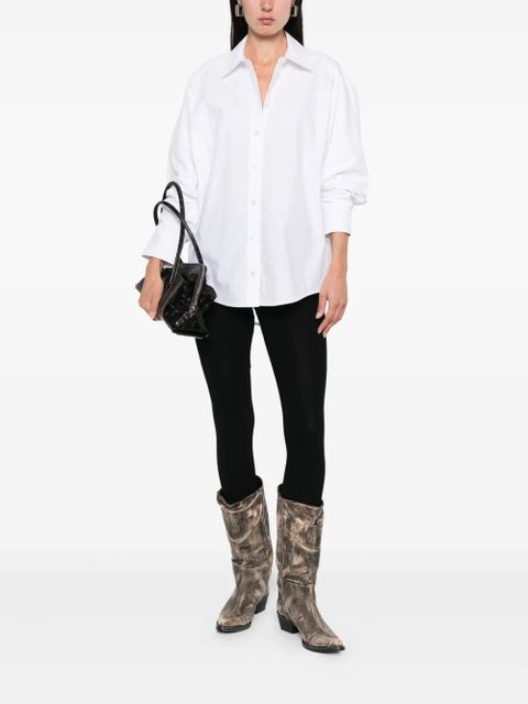 Alexander Wang oversized-collar cotton shirt - White