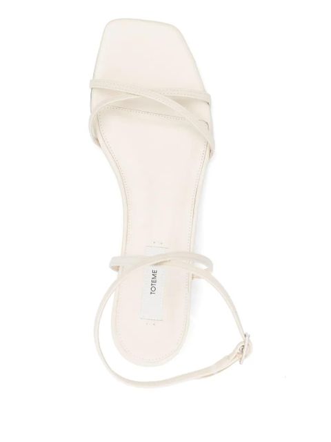 TOTEME 50mm leather sandals - Neutrals
