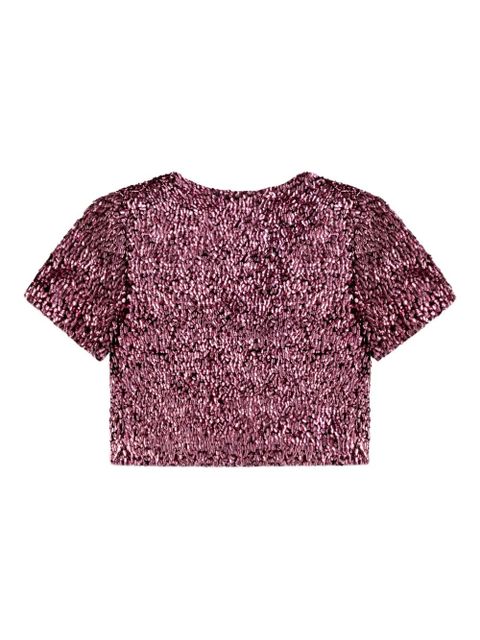AREA sequin top - Pink