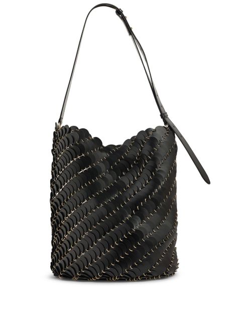 Rabanne Pacoïo leather bucket bag - Black - zdjęcie produktu nr 1