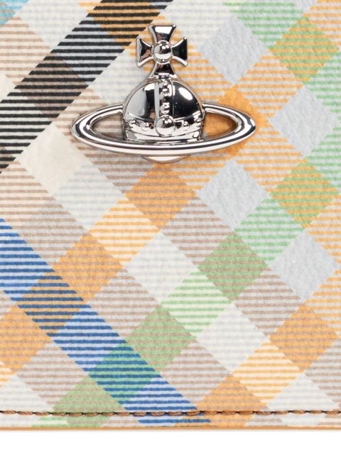 Vivienne Westwood check zip wallet - Neutrals