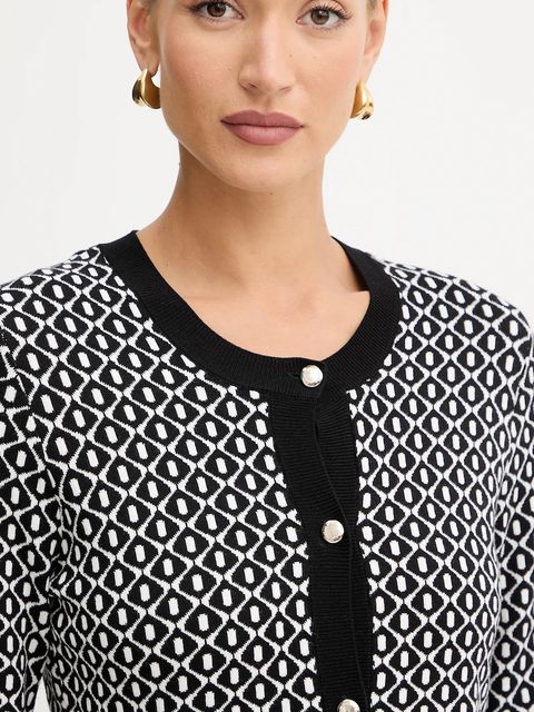 Morgan kardigan damski kolor czarny lekki MSIXTA