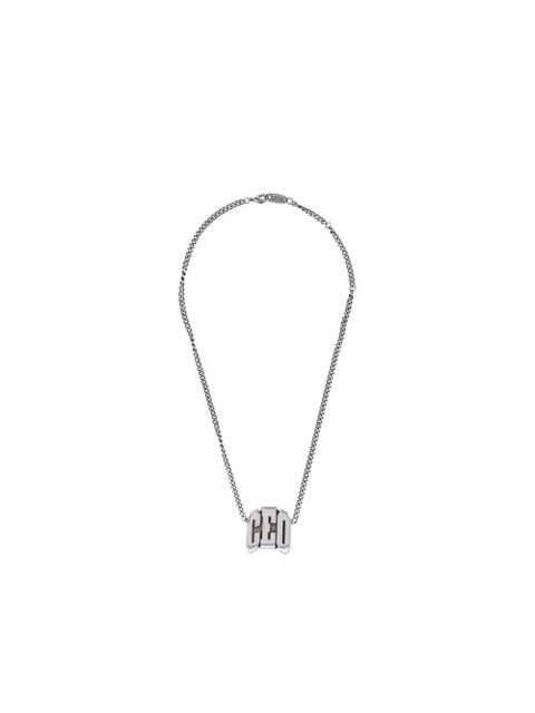 Balenciaga "CEO"-plaque necklace - Silver - zdjęcie produktu nr 2