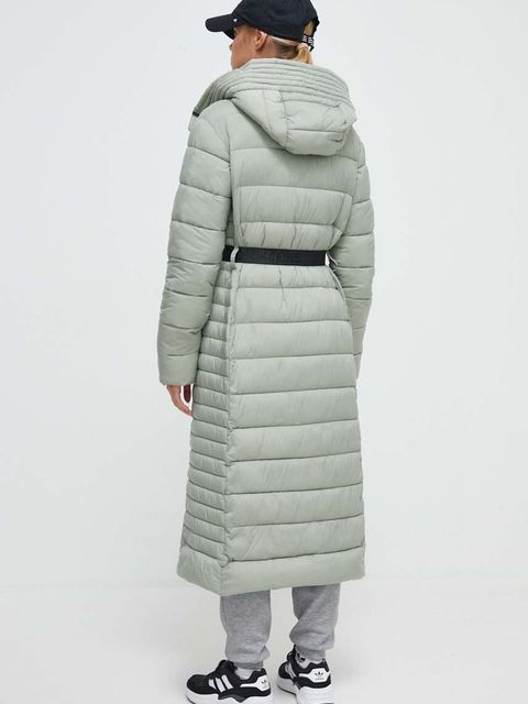 Didriksons kurtka damska kolor zielony zimowa - zdjęcie produktu nr 2