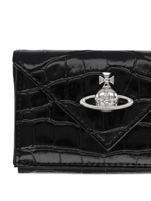 Vivienne Westwood Orb-detail croco-effect wallet - Black - zdjęcie produktu nr 2