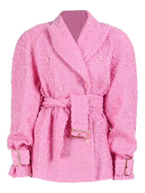 Rowen Rose double-breasted belted jacket - Pink - zdjęcie produktu nr 1