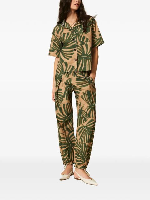 TWINSET printed joggers - Green - zdjęcie produktu nr 2
