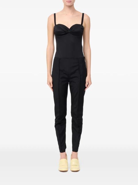 MM6 Maison Margiela seam-detail trousers - Black - zdjęcie produktu nr 2