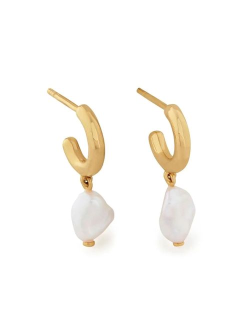 Monica Vinader Nura Keshi Huggie earrings - Gold - zdjęcie produktu nr 1