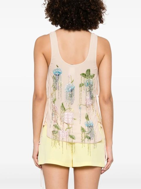 Blumarine bead-tassel top - Neutrals - zdjęcie produktu nr 2