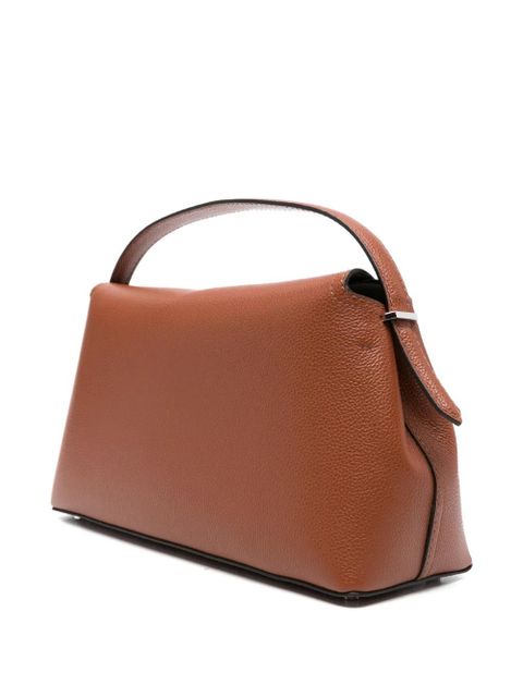 TOTEME tuck-lock fastening grained-leather tote bag - Brown - zdjęcie produktu nr 2