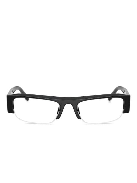 Miu Miu Eyewear rectangle-frame glasses - Black - zdjęcie produktu nr 1