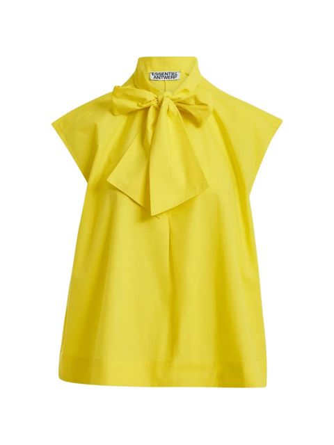 Essentiel Antwerp bow-detail sleeveless blouse - Yellow - zdjęcie produktu nr 1