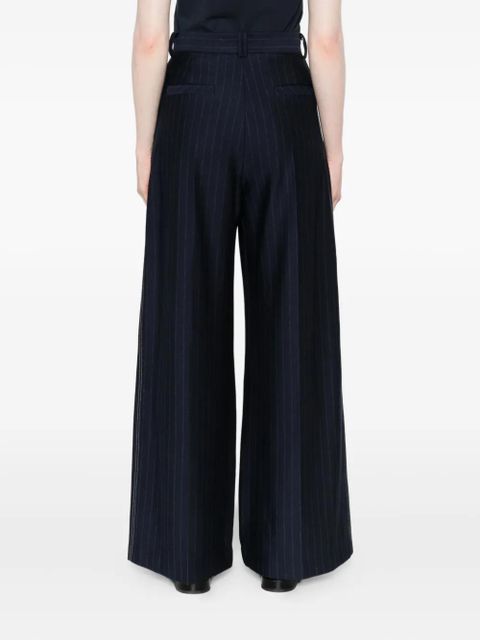 Max Mara pinstripe pleated trousers - Blue