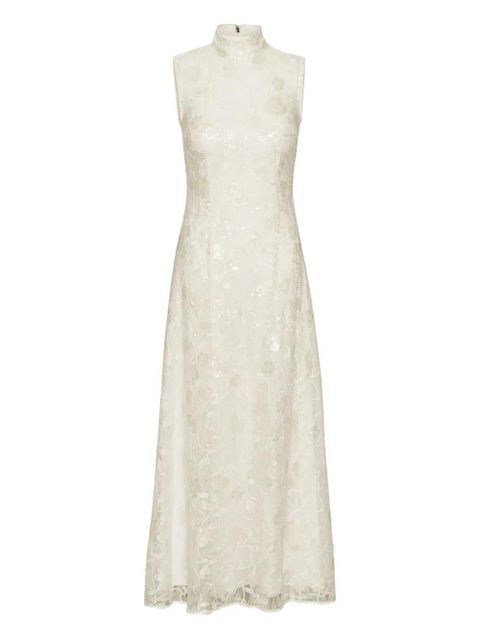 ROTATE BIRGER CHRISTENSEN sequin-lace maxi dress - White - zdjęcie produktu nr 1