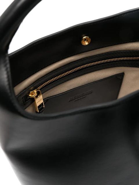 Jacquemus Le Petit Tourni leather bag - Black