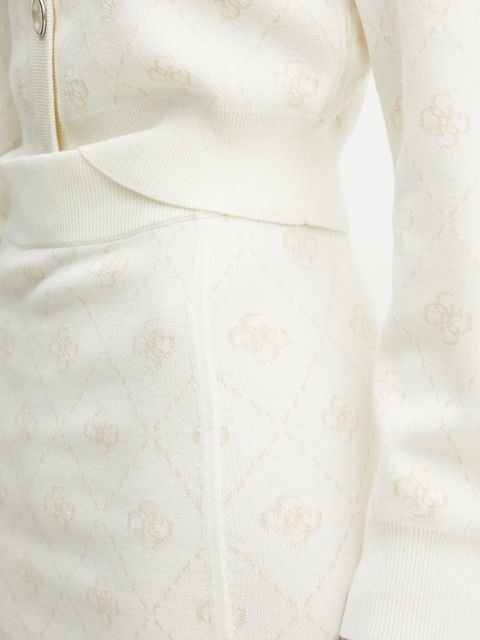 Guess spódnica z domieszką wełny SARAH