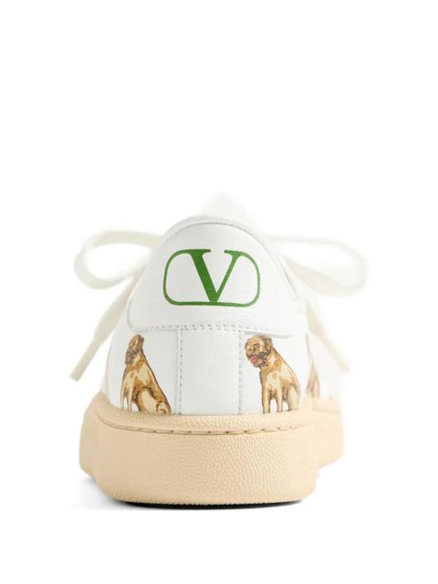 Valentino Garavani Royco sneakers in nappa calfskin with Petit Charles pattern - White