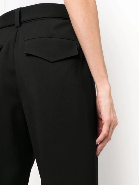 Jil Sander belted-waist wide-leg trousers - Black