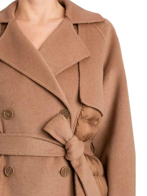 TWINSET belt- detail coat - Brown